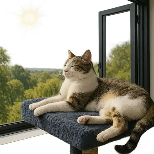 cat watching from the window indoor cats need nature
