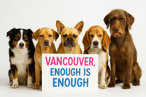 Vancouver-reactive-dogs-protest Vancouver reactive dogs protest