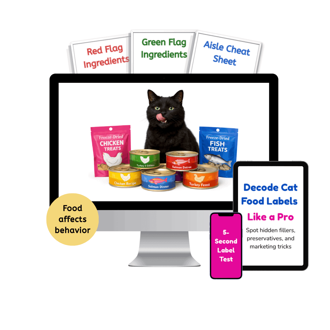 cat food ingredient decoder mockup